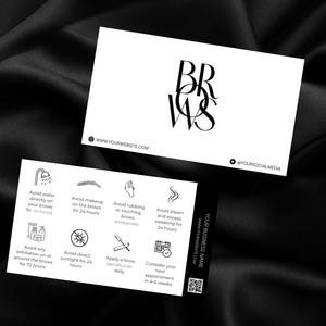 Nazorgkaart voor wenkbrauwlaminering | Nazorgkaart wenkbrauwlaminering | Wenkbrauwlaminering | Nazorg wenkbrauwen | Wenkbrauwtechnologie | Wenkbrauwkunstenaar | Brow Boss