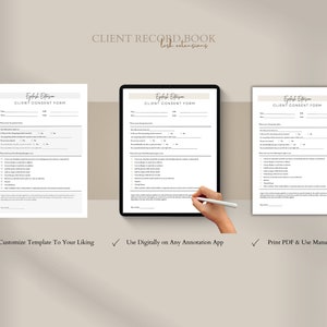 Digital Client Record Book For Eyelash Extensions | Client Consent Forms | Client Consultations | Lash Forms | GoodNotes | Notability image 3