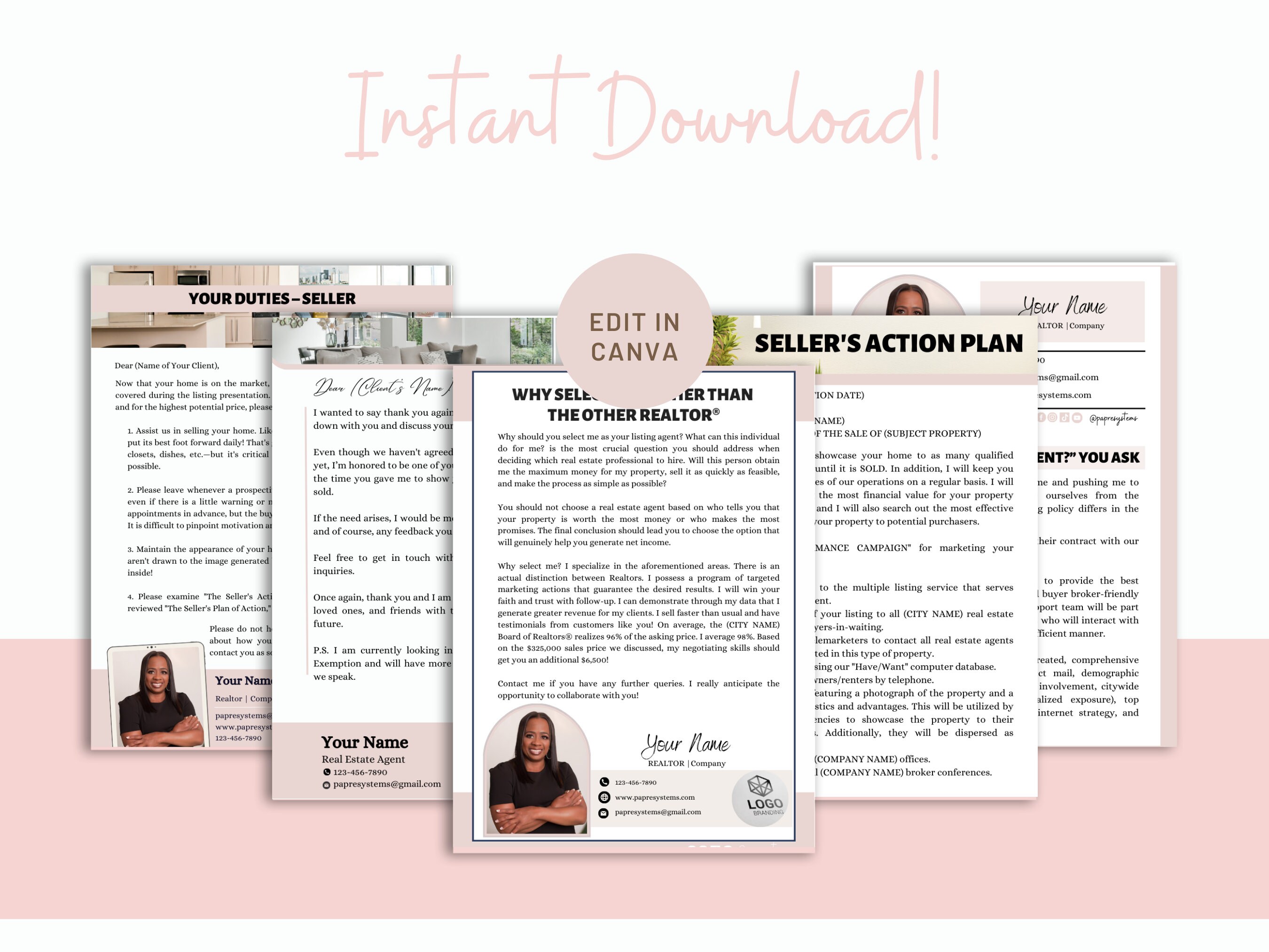 Its the Sold Sign That Counts, Real Estate Marketing, Real Estate Letters, Real Estate Templates