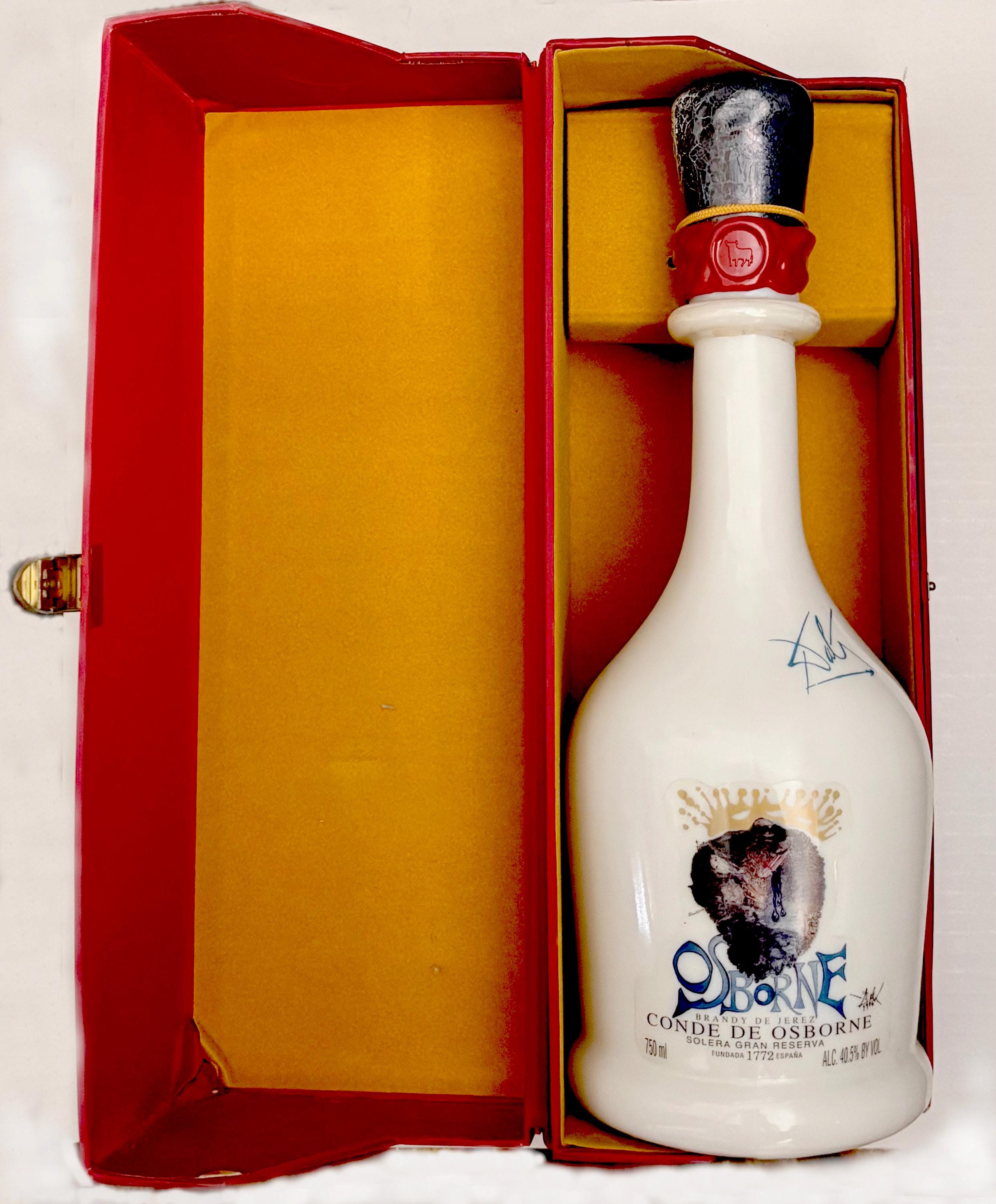Salvador Dali Designed Osborne Brandy Bottle & Case - Etsy