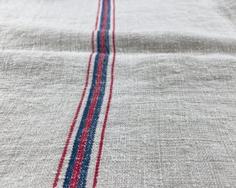 Vintage Hungarian Linen Grain sack for your creative project(mx90)