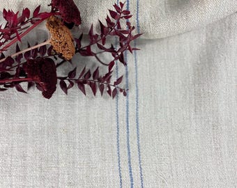 ヴィンテージのフランスの穀物袋、青と白の穀物袋、 - Etsy 日本