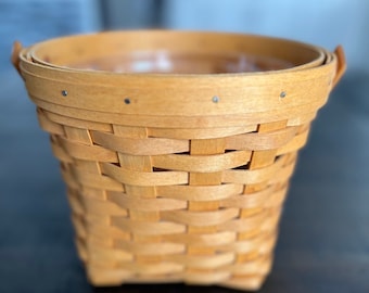 ヴィンテージ 1990 ロンガバーガー バスケット：木製仕切り付きサイン