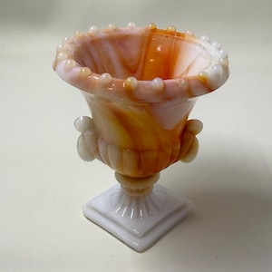 AKRO Agate Slag glass toothpick holder