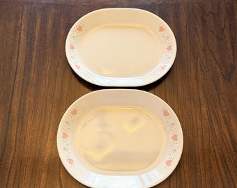 Vintage Set mit 2 Corelle Forever Yours Servierplatten