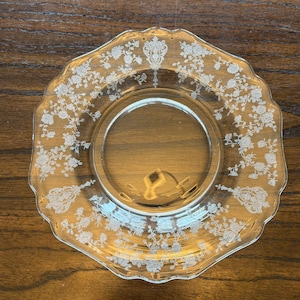 Cambridge Rose Point Plate - Etsy