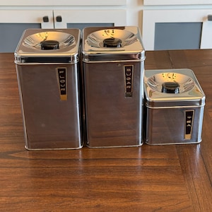 Vintage Lincoln Beautyware Canister Set - Etsy
