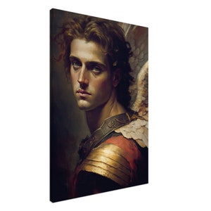 Archangel Michael, St Michael Canvas, Christian Art Work, Archangel Canvas Art 70x100cm