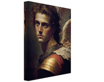 Erzengel Michael Leinwanddruck – Divine Guardian Art, 20x25cm