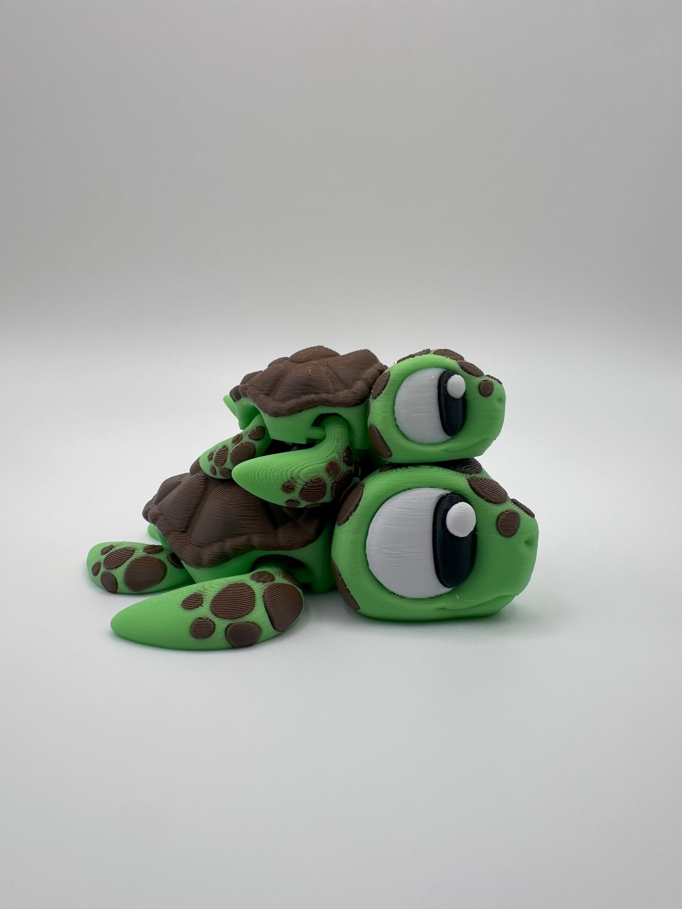 Articulated Mom & Baby Sea Turtle Fidget Set - 3D Printed - Etsy
