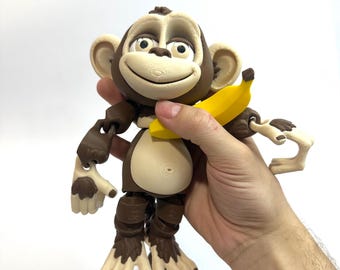 Giant Monkey Figurine: Funny Safari Animal Decor, Playroom Shelf