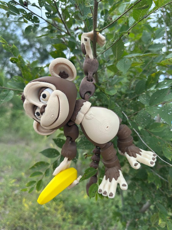 Giant Monkey Figure: Funny Animal Shelf Decor, Jungle Playroom