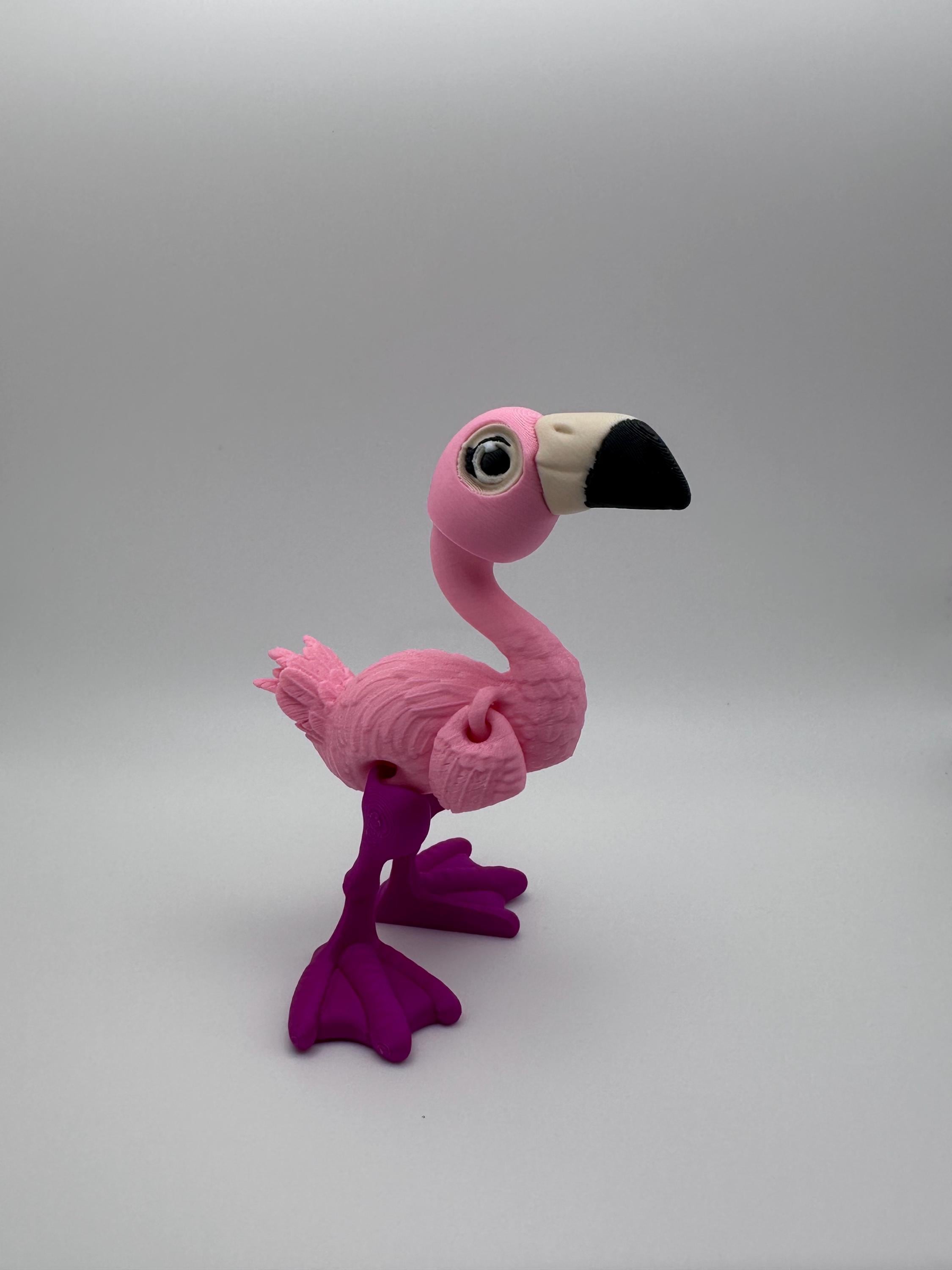 Pink Flamingo Fidget: 3D Printed Articulated Desk Decor - Etsy