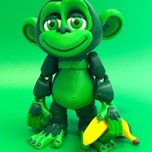 Giant Green Monkey Fidget Figurine: Sensory Desk Toy & Jungle