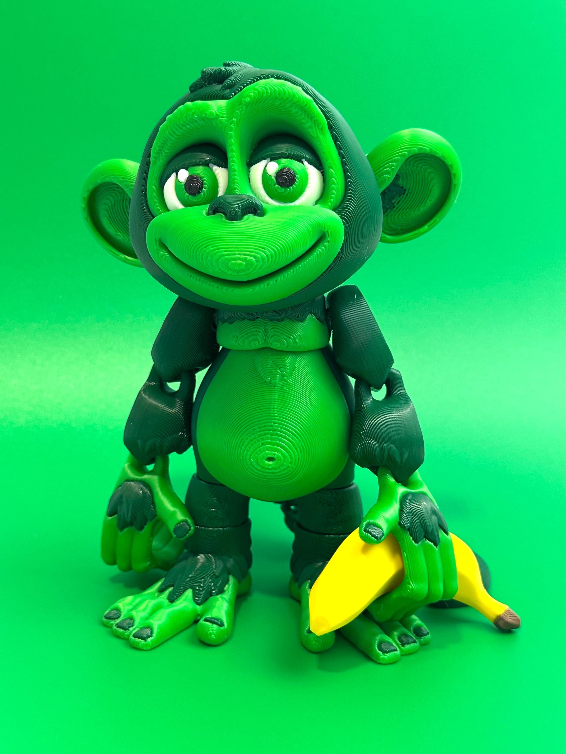 に*ん様 TIGO Production Monkey Mind フィジェットト Giant Green Monkey Fidget Figurine: Sensory Desk Toy & Jungle