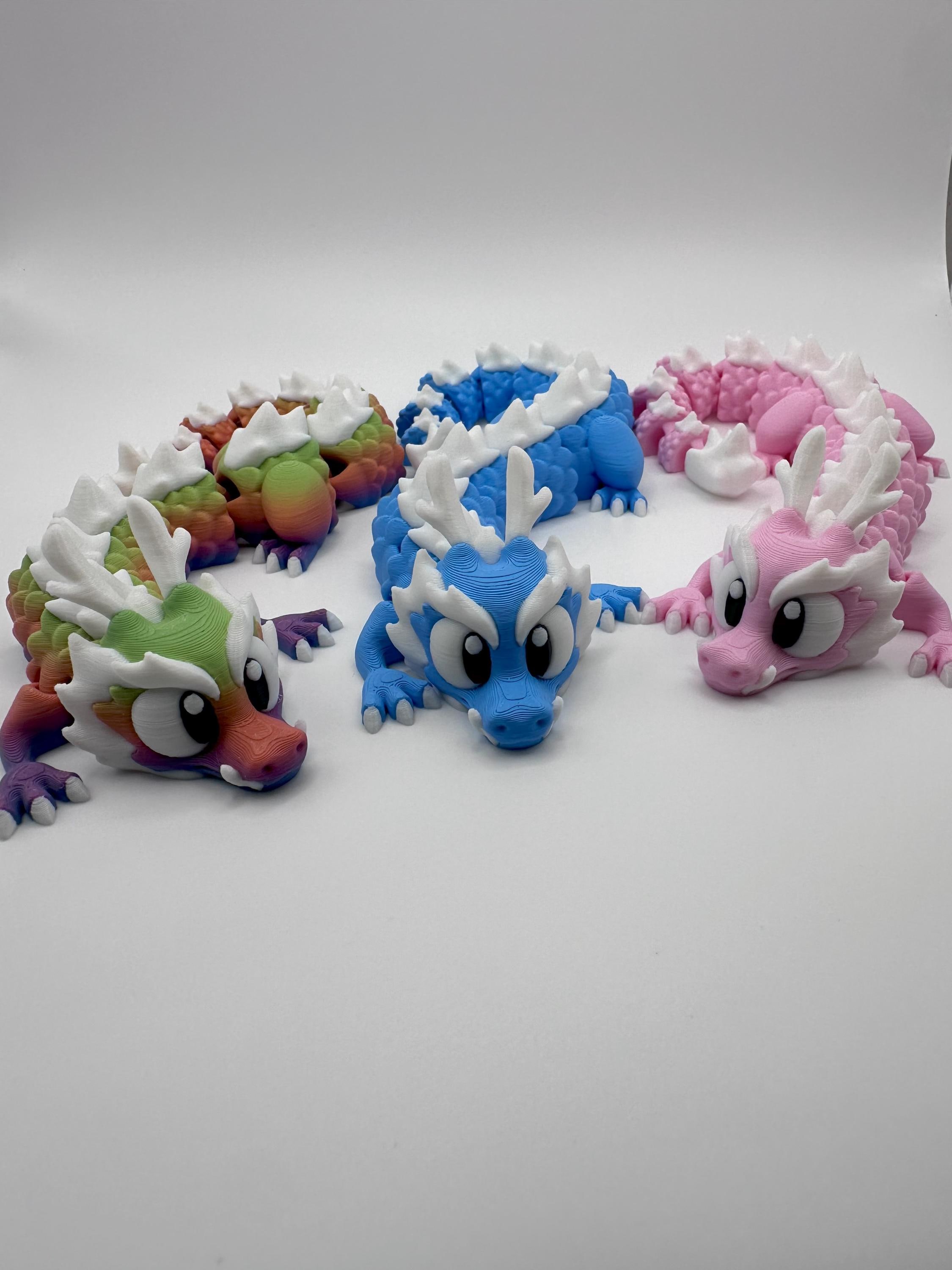 Articulated Dragon - 3D Printed - Etsy