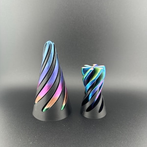 Spiral Impossible 3D Printed Fidget Toy - Stress Relief - Customizable - ADHD Toy - Fun Desk Accessory - 4-Piece Set