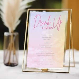 Bride Era Drink Menu Sign, Swiftie Bridal Shower (Digital Download) 008