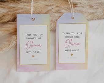 Bride Era Bridal Shower Favor Tag, Bridal Shower Thank You Tag, T Swift Favor Tag, TEMPLATE, 008