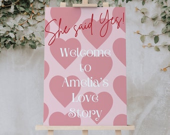 Love Story Bridal Shower Welcome Sign, T Swift Bridal Shower, Eras Welcome Sign, Wedding Shower Welcome Sign, TEMPLATE, 013