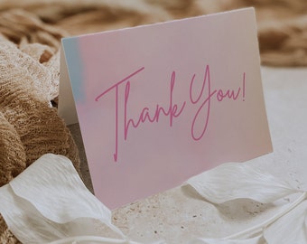 Lover Bridal Shower Thank you Card, Taylor Inspired Bridal Shower, Wedding Shower Thank You Card, TEMPLATE, 006