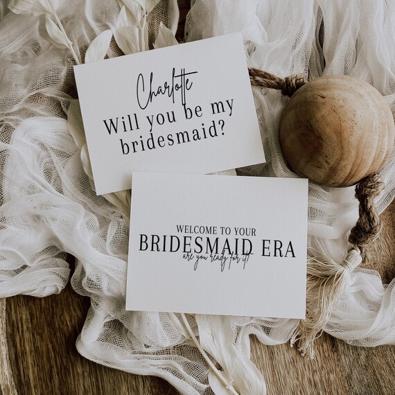 Bridesmaid Era Proposal Card, Will You Be My Bridesmaid Card, T Swift  Bridesmaid Card, Will You Be My Maid of Honor, TEMPLATE