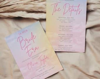 Bride Era Bachelorette Invitation Template, T Swift Party (Digital Download) 008