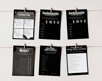 Reputation Bachelorette Games- DIRTY Version, 16 T Swift Bachelorette Games, Hen Party Games, ADULTS Only, Template, 015
