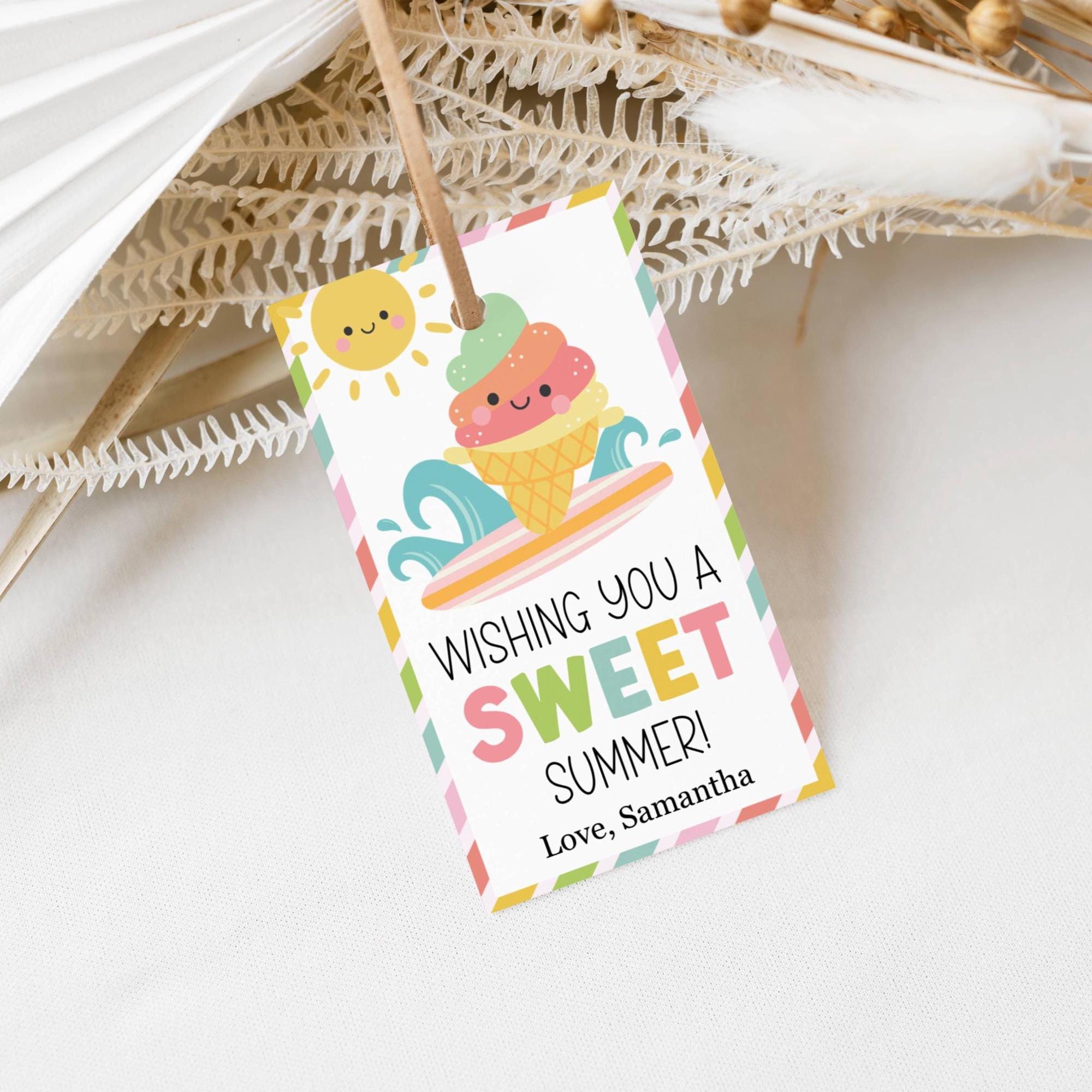 Last Day of School Printable Gift Tag: Sweet Summer Classroom Student ...