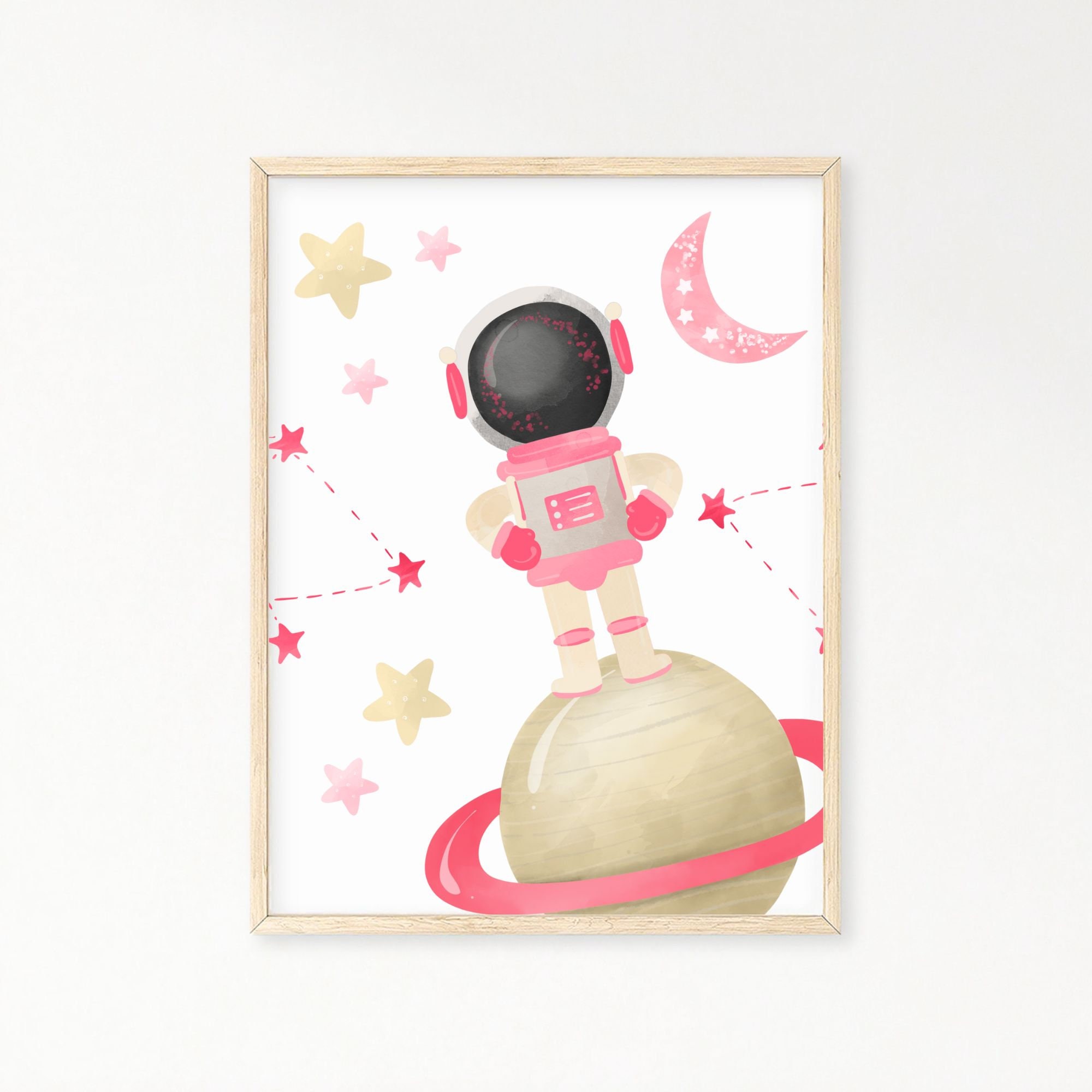 Girls Space Nursery Girl Space Theme Nursery Space Nursery Etsy