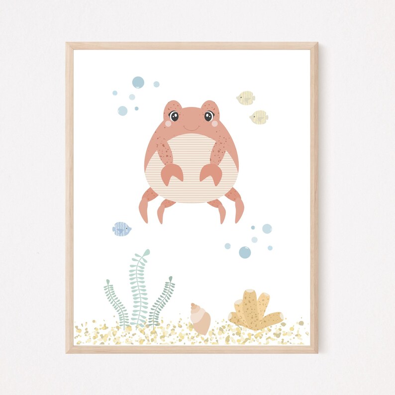 Sea Themed Nursery Decor, Under the Sea Nursery Decor, Girl Under the