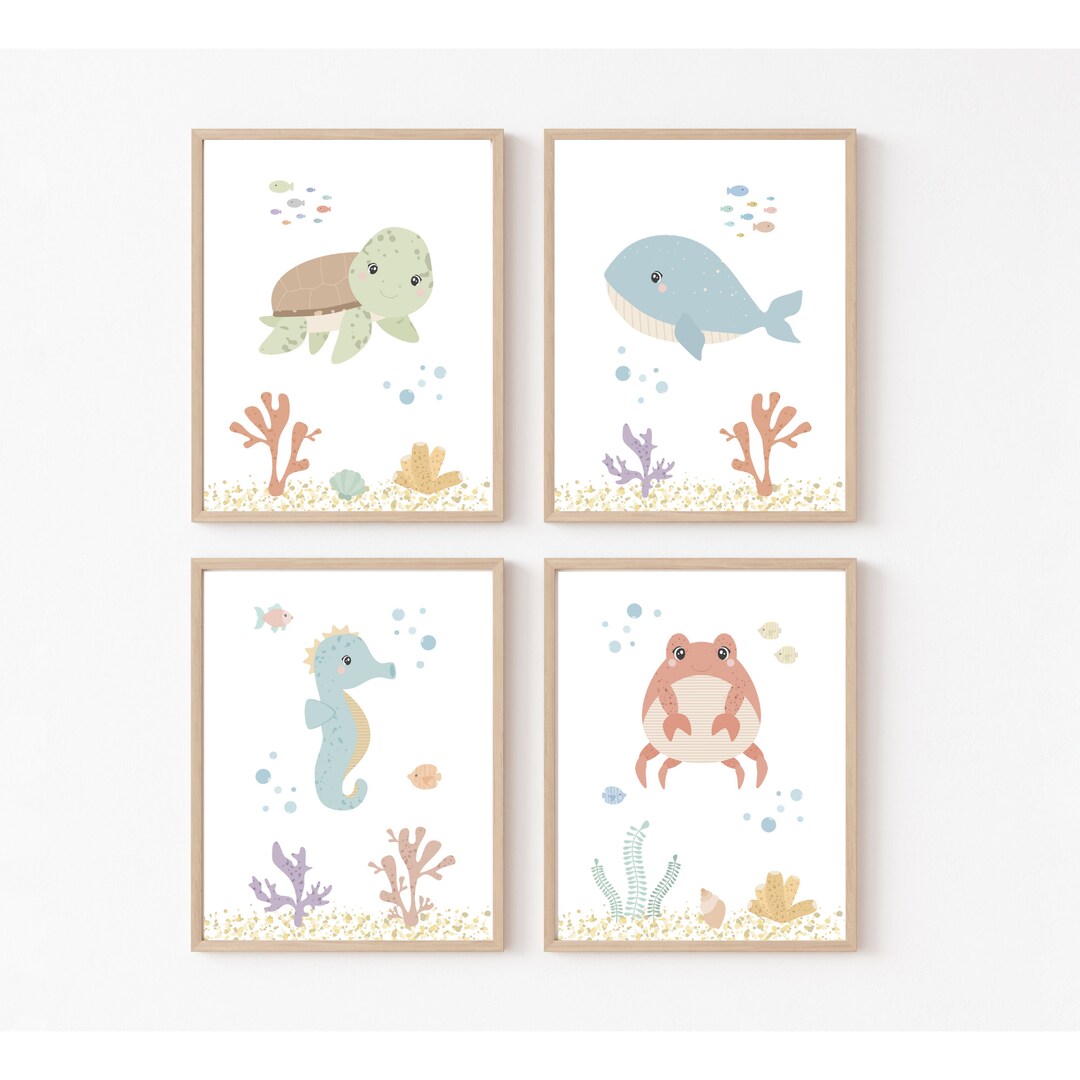 Sea Themed Nursery Decor, Under the Sea Nursery Decor, Girl Under the