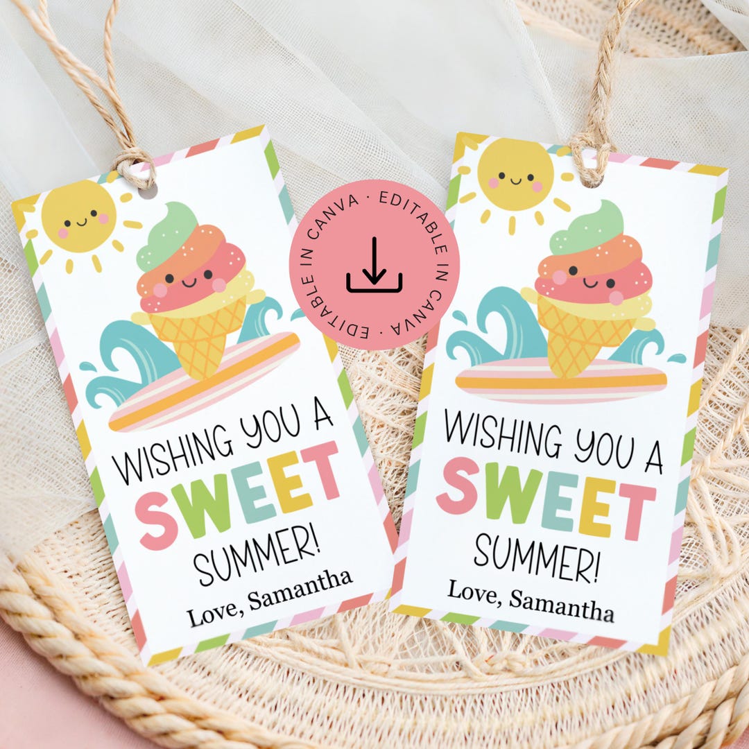 Last Day of School Printable Gift Tag: Sweet Summer Classroom Student ...