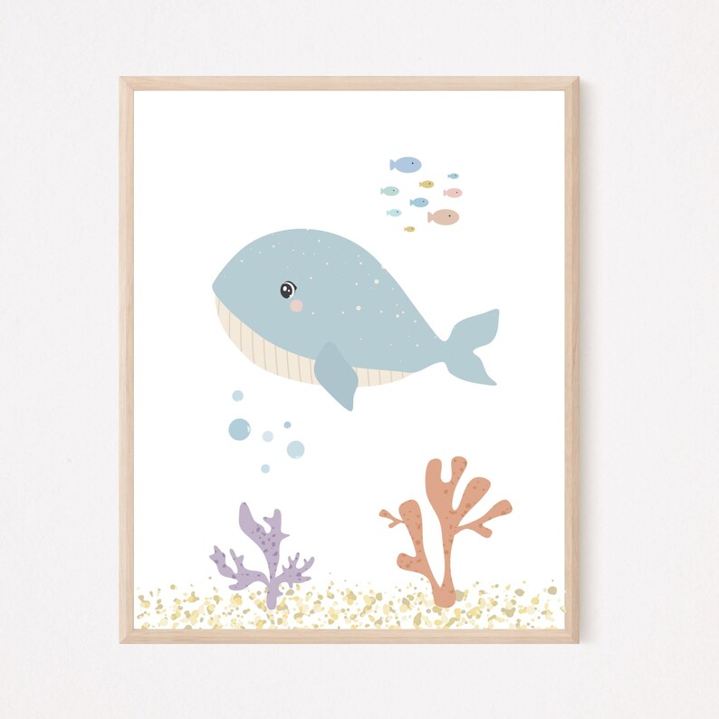 Sea Themed Nursery Decor, Under the Sea Nursery Decor, Girl Under the