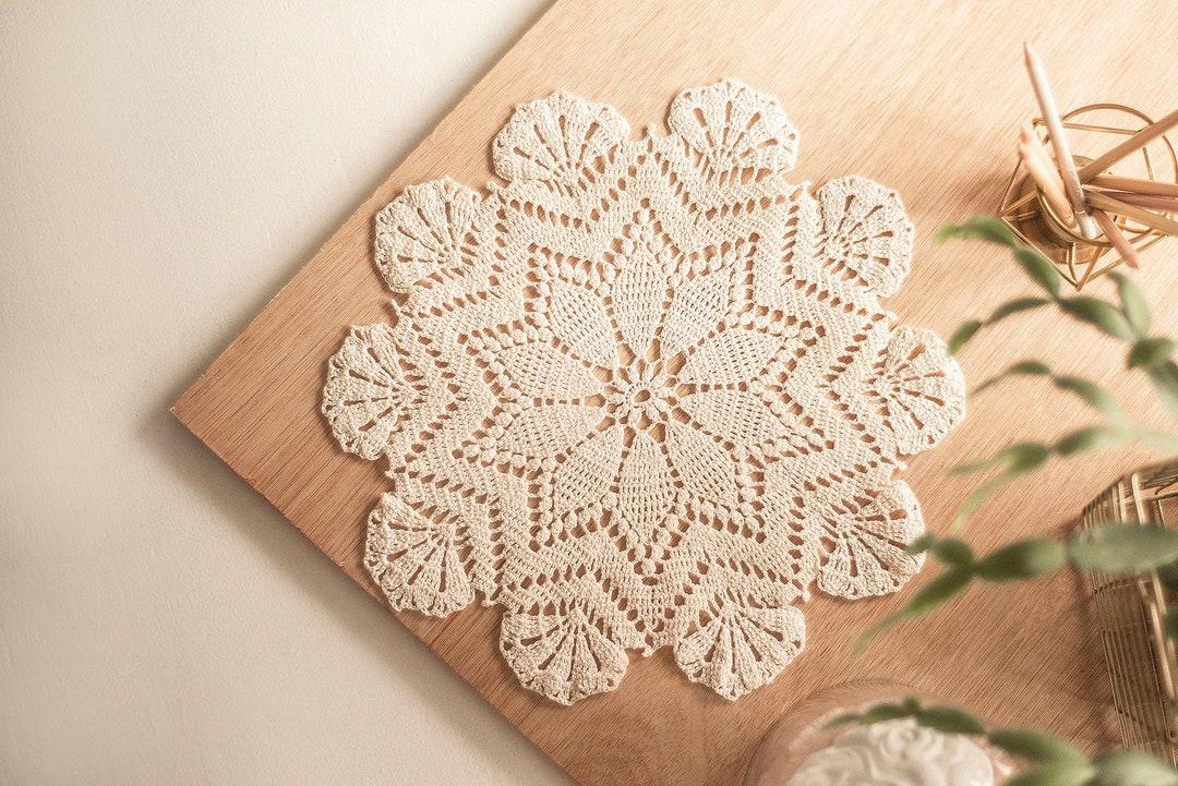 Easy Crochet Table Mat Pattern Modern Crochet Doily Pattern Crochet