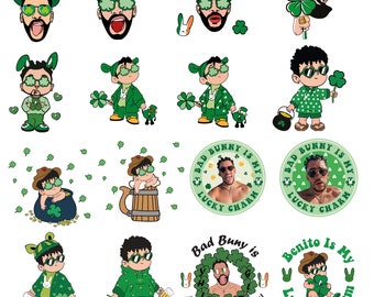 St Patrick's Day Baby Benito Bundle 47 PNG Digital File, St Patty's Day, Dia De San Patricio Baby Benito, Bad Bunny St Patricks Day