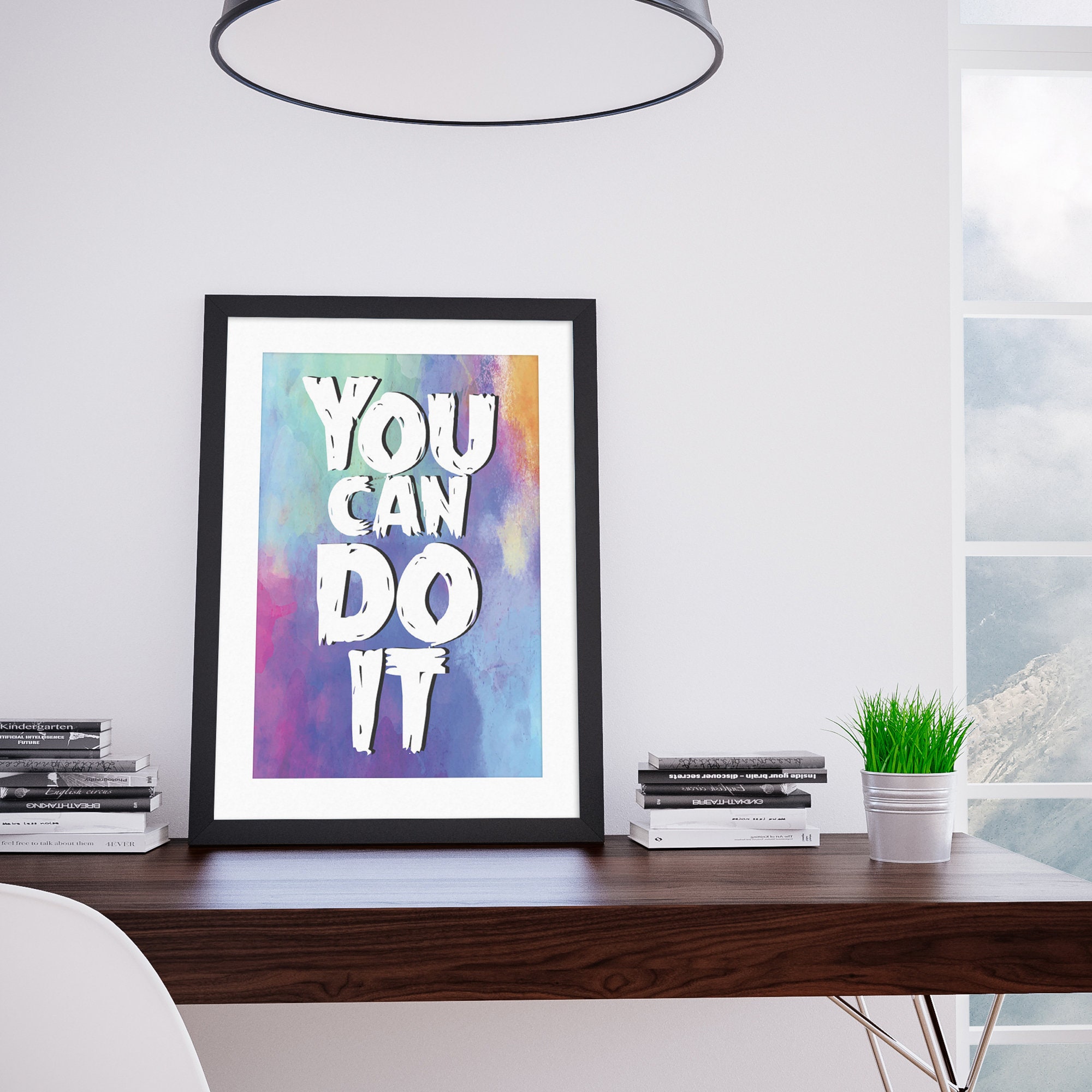 You Can Do It Wall Art Motivational Wall Art Motivational Quote Wall