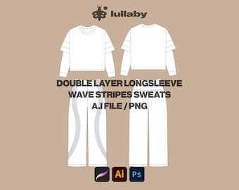 Streetwear T-Shirt Mockup: Vector Templates for Illustrator & PNG