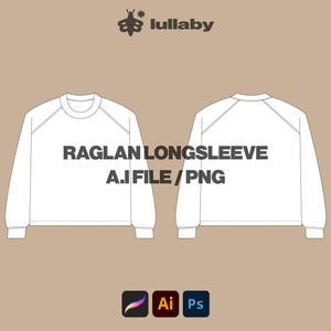 Longsleeve T Shirt Mockup Streetwear Vector Illustrator Mockup Longsleeve Template Clothing Template Custom Design Sketch Vector Tech Pack