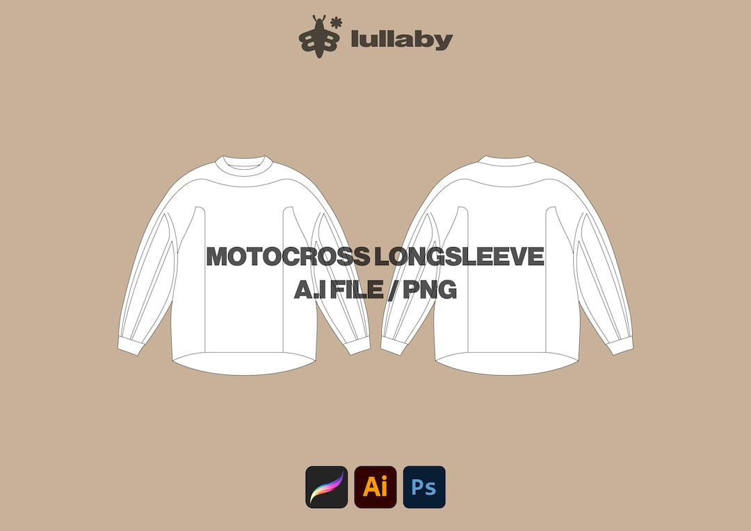 Motocross T-shirt Mockup – Streetwear Dirt Bike Jersey Template