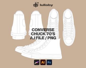 Streetwear Sneaker Mockup - Editable Template for Custom Shoe Designs - Procreate Mockup