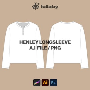Streetwear T Shirt Mockup Streetwear Vector Illustrator Mockup Longsleeve Template Procreate Template Custom Design Fashion Tech Pack