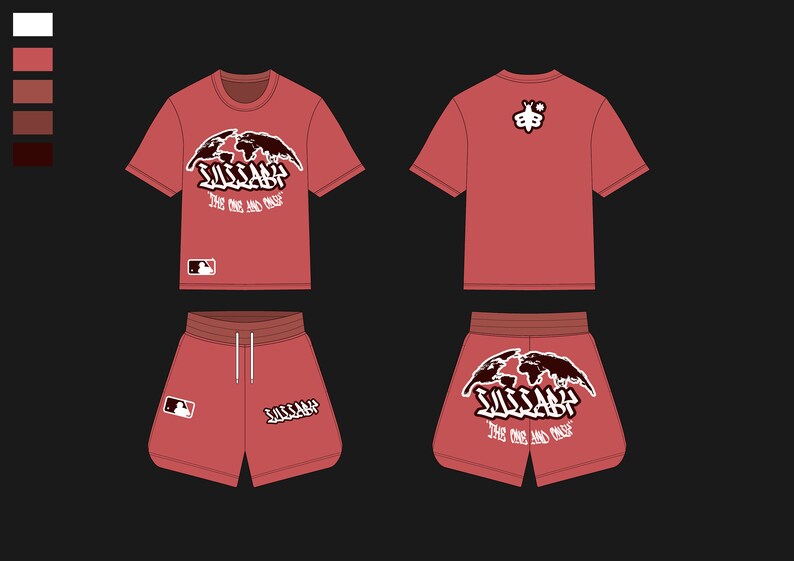 Streetwear Vector T shirt Template Shorts Template Vector Tech Pack Procreate Template Illustrator Mockup Clothing Basketball Shorts Mockup zdjęcie 8