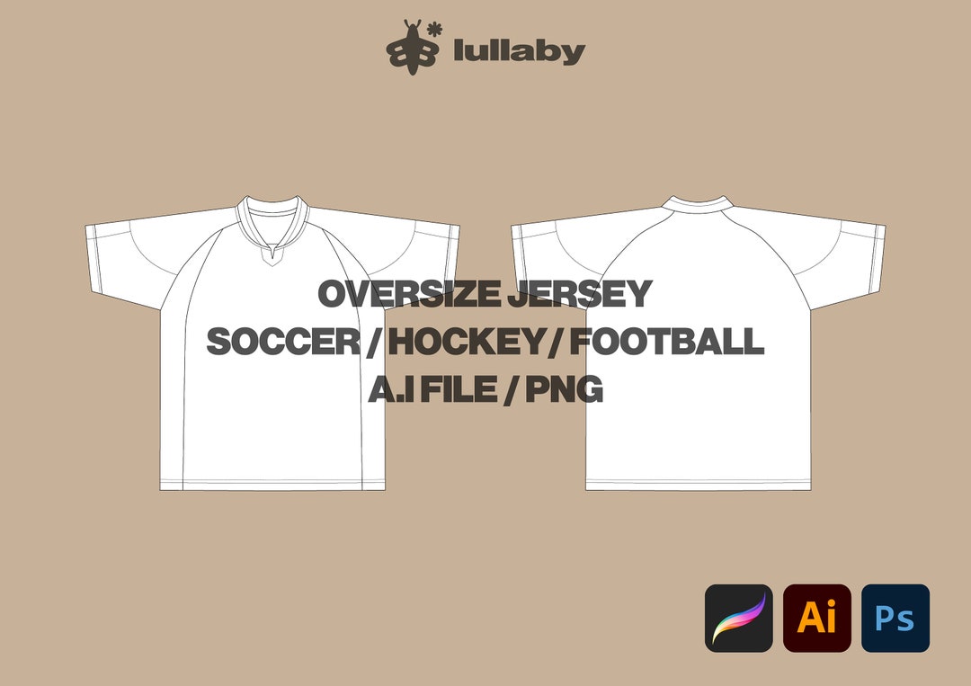 Streetwear Soccer Jersey Vector Mockup Template Adobe Illustrator Tech