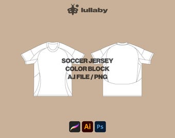 Jersey Mockup Streetwear Vector Template Jersey Illustrator Tech Pack Procreate mockup Clothing Template Vector Blank flat Drawing SVG