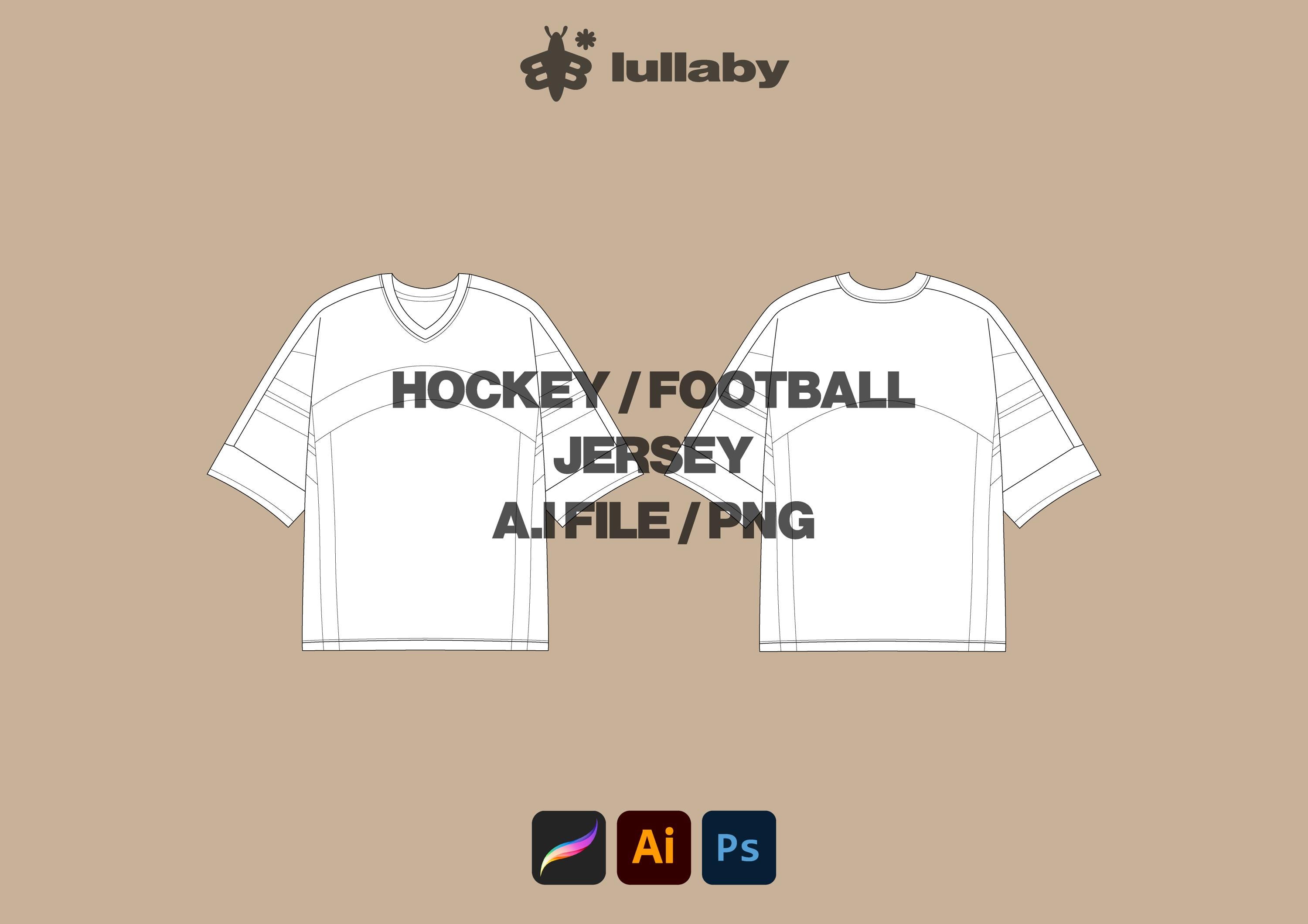 Football Jersey Mockup Hockey Jersey Mockup Illustrator Template Jersey Vector Tech Pack Procreate Mockup T Shirt Design Clothing Design