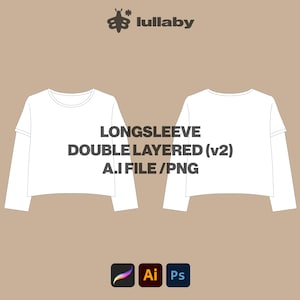 Streetwear T Shirt Mockup Streetwear Vector Illustrator Longsleeve Mockup Clothing Template Clothing Design Sketch Tech Pack