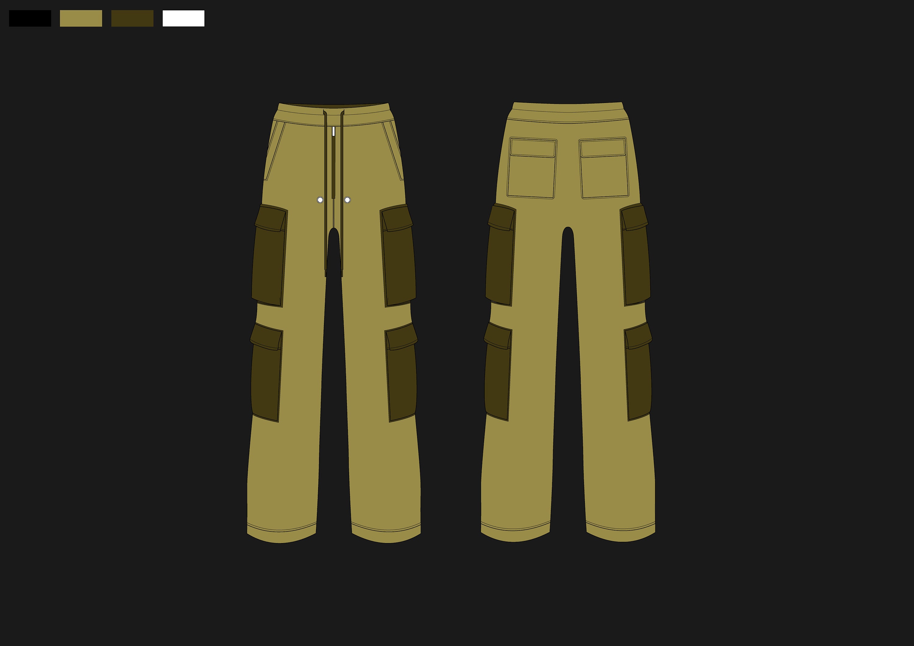 Cargo Pants Template Wide Pants Vector Template Illustrator Etsy Cargo Pants Template Wide Pants Vector Template Illustrator Etsy