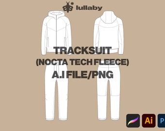 Streetwear mockup Tracksuit Template Vector Hoodie Mockup Sweatpants streetwear tech pack Vector tech pack hoodie mockup bundle flat drawing