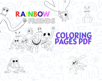 Rainbow Friends Roblox coloring pages